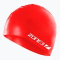 ZONE3 Silikónová plavecká čiapka červená 2