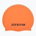 ZONE3 Silikónová plavecká čiapka hi-vis oranžová