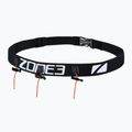 Pás na štartové číslo ZONE3 Racebelt - Gél Loops V2 black/white