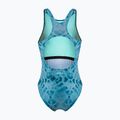 Dámske jednodielne plavky ZONE3 Classic teal tie-dye 2