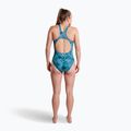 Dámske jednodielne plavky ZONE3 Classic teal tie-dye 6
