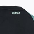 Dámske jednodielne plavky ZONE3 Long Sleeve teal tie dye 4