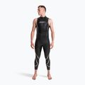 Pánsky triatlonový neoprén ZONE3 Glide Sleeveless Wetsuit black/grey 3