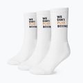Pánske ponožky BOXRAW We Don't Play Boxing Crew 3 pairs white