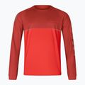 Pánske cyklistické tričko s dlhým rukávom Endura Core Printed flame red 3
