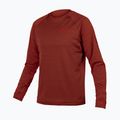 Pánsky cyklistický dres longsleeve Endura Singletrack Fleece brick