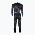 Pánsky triatlonový neoprén HUUB Agilis II Back Zip 3.5 metallic blue 2