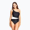 Dámske jednodielne plavky Zoggs Lattice One Shoulder blue / white 7