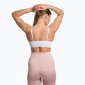 Gymshark Bezšvová podprsenka Bralette s vysokým výstrihom biela 3