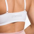 Gymshark Bezšvová podprsenka Bralette s vysokým výstrihom biela 4