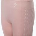 Dámske tréningové legíny Gymshark Flawless Shine Seamless pink/white 7