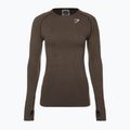 Dámsky tréningový top s dlhým rukávom Gymshark Vital Seamless Top brown/white 6