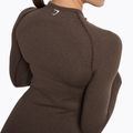 Dámsky tréningový top s dlhým rukávom Gymshark Vital Seamless Top brown/white 4