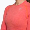 Dámsky tréningový top s dlhým rukávom Gymshark Vital Seamless Top red/orange/white 4