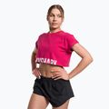 Dámske tričko Gymshark Training Fraction Crop Top lava pink