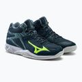 Pánska volejbalová obuv Mizuno Thunder Blade 3 Mid modrá V1GA217538 5