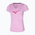 Dámske bežecké tričko Mizuno Impulse Core RB Tee pink lavender