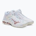 Dámska volejbalová obuv Mizuno Wave Voltage Mid biela V1GC216536 4