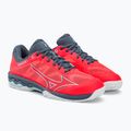 Dámska tenisová obuv Mizuno Wave Exceed Light AC Fierry Coral 2/White/China Blue 61GA221958 4