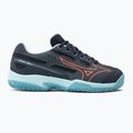 Detská tenisová obuv Mizuno Exceed Star CC collegiate blue/soleil/tanager/turquoise 2