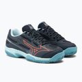 Detská tenisová obuv Mizuno Exceed Star CC collegiate blue/soleil/tanager/turquoise 4