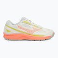 Dámske tenisové topánky Mizuno Break Shot 4 AC snow white/ neon flame/ ghost gray 2