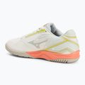Dámske tenisové topánky Mizuno Break Shot 4 AC snow white/ neon flame/ ghost gray 3