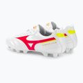 Mizuno Morelia II Club MD pánske kopačky white/flery coral2/bolt2 4