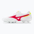 Mizuno Morelia II Club MD pánske kopačky white/flery coral2/bolt2 3