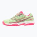 Mizuno Break Shot 4 Padel dámska padelová obuv patina green / high vis pink / white