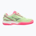 Mizuno Break Shot 4 Padel dámska padelová obuv patina green / high vis pink / white 2