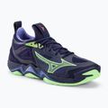 Pánska volejbalová obuv Mizuno Wave Momentum 3 evening blue / tech green / lolite