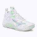 Dámska volejbalová obuv Mizuno Wave Momentum 3 Mid white/glacial/pantinagreen