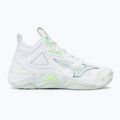 Dámska volejbalová obuv Mizuno Wave Momentum 3 Mid white/glacial/pantinagreen 2