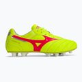 Pánske kopačky Mizuno Morelia II Elite MD safety yellow/fiery coral 2/galaxy silver 2