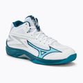 Pánska volejbalová obuv Mizuno Thunder Blade Z Mid white/sailor blue/silver