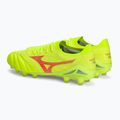Pánske kopačky Mizuno Morelia Neo IV Β Elite MD safety yellow/fiery coral 2/galaxy silver 4