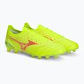 Pánske kopačky Mizuno Morelia Neo IV Β Elite MD safety yellow/fiery coral 2/galaxy silver 5
