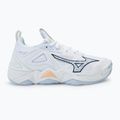 Dámska volejbalová obuv Mizuno Wave Momentum 3 white/ navy peony/ peach parfait 2