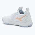 Dámska volejbalová obuv Mizuno Wave Momentum 3 white/ navy peony/ peach parfait 3