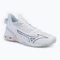 Dámska hádzanárska obuv Mizuno Wave Mirage 5 white/navy peony/peach parfait