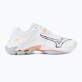 Dámska volejbalová obuv Mizuno Wave Lightning Z8 white/navy peony/peach parfait 2