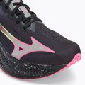 Pánska bežecká obuv Mizuno Wave Rebellion Pro 2 black/silver/pink tetra 7