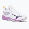 Dámska volejbalová obuv Mizuno Wave Dimension Mid white/patrician purple/quince