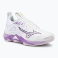 Dámska volejbalová obuv Mizuno Wave Momentum 3 white/patrician purple/quince