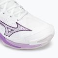 Dámska volejbalová obuv Mizuno Wave Momentum 3 white/patrician purple/quince 7