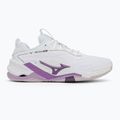 Topánky na hádzanú Mizuno Wav Stealth Neo 2 white/navy peóny/peach parfait 2