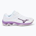 Dámska volejbalová obuv Mizuno Wave Voltage 2 white/patrician purple/quince 2