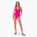 Dámske jednodielne plavky Nike Logo Tape Crossback pink NESSC262-672 2