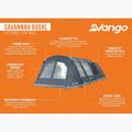 Kempingový stan pre 6 osôb Vango Savannah 600XL deep blue 9